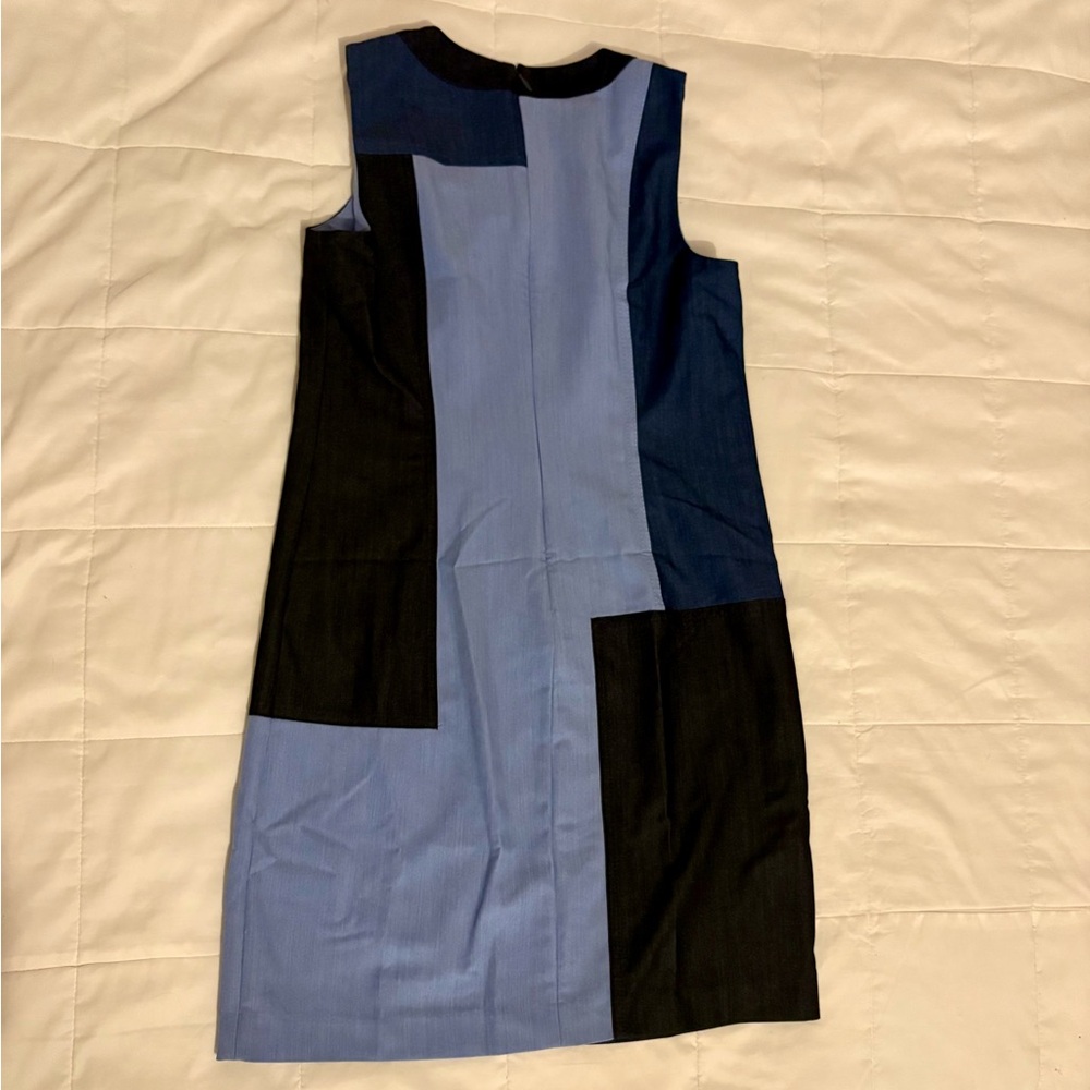 Calvin Klein Blue Patchwork Dress - Picture 3 of 4